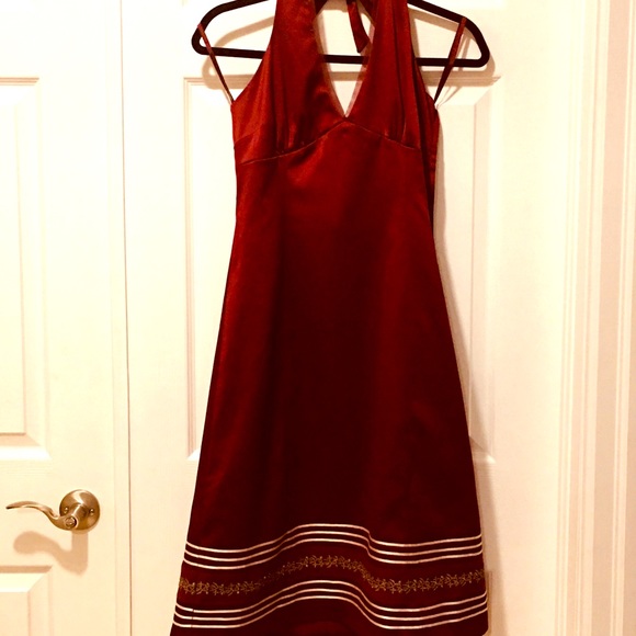 RW&CO Satin Dress Red Sz 6 - Picture 3 of 11